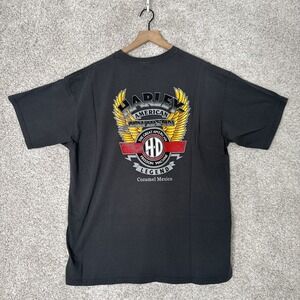 Vtg HARLEY DAVIDSON SHIRT COZUMEL MEXICO UNISEX GRAY FREEDOM MACHINE‎ MENS 2XL